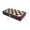 FGDIUCVN Chess Set International Wood Chess Set,Folding Chess Board 14x14Inch Portable Travel Wooden Chess Chess Set view 2