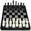 FGDIUCVN Classic Chess Set Chess Set Checkers Portable with Folding Magnetic Board Family Activity Games Entertainment Gifts Black and White Travel International Chess Board Games Set view 1