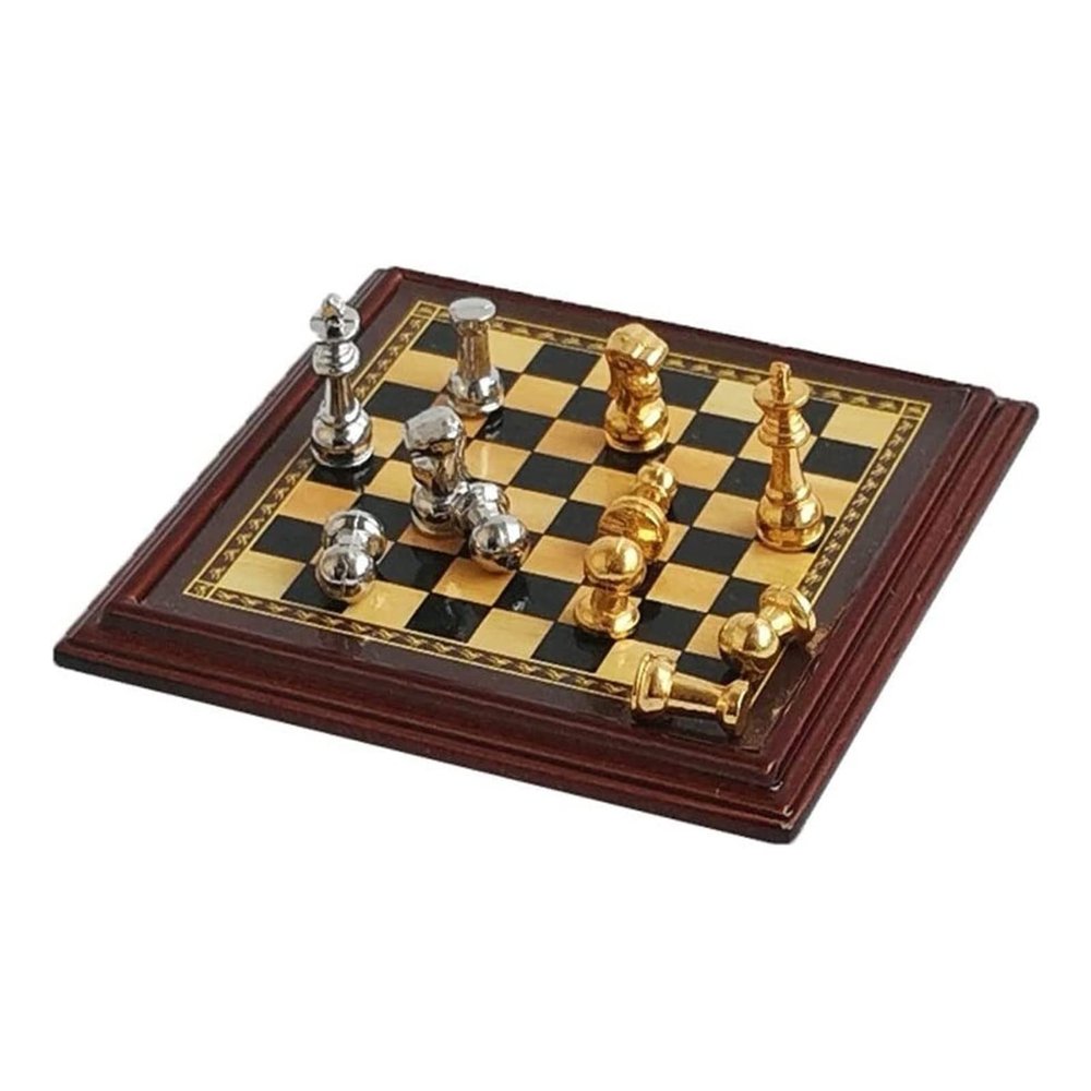 FGDIUCVN Chess Set Small Chess 1.9 Inch Mini Chess Ornaments Portable Table Game for Outdoors, Travel Family International Chess