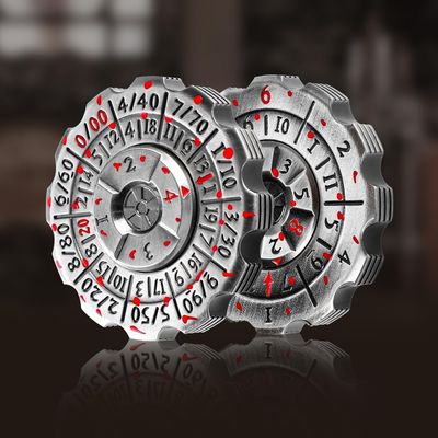 2-in-1 DND Dice & Fidget Spinner 1 Pack, Unique Roulette D&D Dice, Cool Spinner D&D Metal Dice Set, D6, D8, D10, D12,D20,D% 7-in-1 Dungeons and Dragons Dice SetMTG RPG Role Playing Gaming