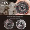 2-in-1 DND Dice & Fidget Spinner 1 Pack, Unique Roulette D&D Dice, Cool Spinner D&D Metal Dice Set, D6, D8, D10, D12,D20,D% 7-in-1 Dungeons and Dragons Dice SetMTG RPG Role Playing Gaming view 2
