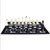 FGDIUCVN Travel Chess Set Chess & Checkers Set,Folding Leather Standard Chess Game Set,Gift for International Chess Lovers/Beginner and Learners for Kids and Adults view 1
