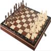 International Chess Magnetic Chess Set Folding Chess Set Professional Portable Travel Chess Board Games with Chess and Storage Slots Chess Gifts view 1