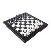 FGDIUCVN Chess Set International 11 Inches Magnetic Travel Chess Set with Folding Chess Board,Chess Checkers Backgammon Set Chess Set Full Size view 1