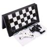 FGDIUCVN Chess Set International 11 Inches Magnetic Travel Chess Set with Folding Chess Board,Chess Checkers Backgammon Set Chess Set Full Size view 3