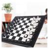 FGDIUCVN Chess Set International 11 Inches Magnetic Travel Chess Set with Folding Chess Board,Chess Checkers Backgammon Set Chess Set Full Size view 4
