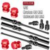 BRCatWPark RC Drive Shaft Axles & Diff Outdrive Upgrades Part for 1/5 KRATON 8S BLX/Outcast 8S BLX,4PCS Front Rear CVD Driveshaft w/Wheel Hex Nuts Hop Ups,Black & Red view 2