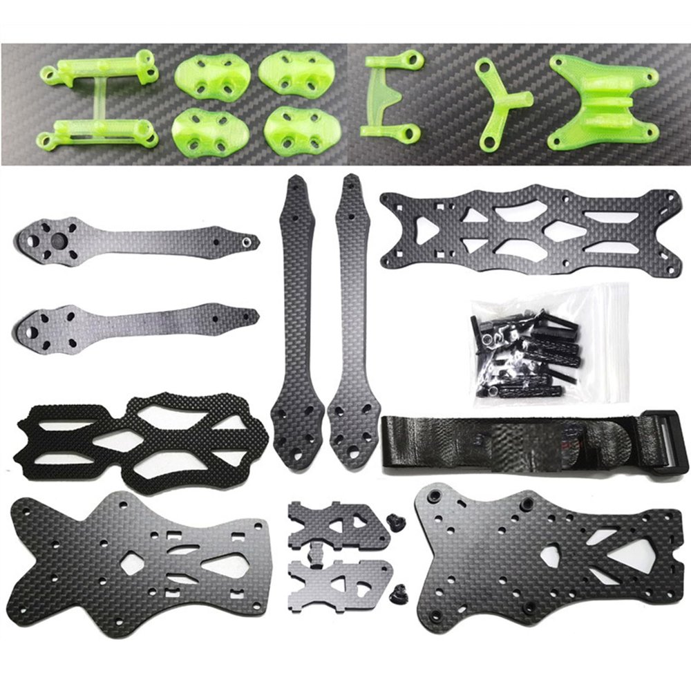 5'' Carbon Fiber FPV Frame with Print Kit Wheelbase 225mm RC Drone FPV Quadcopter Frame Freestyle DIY Parts