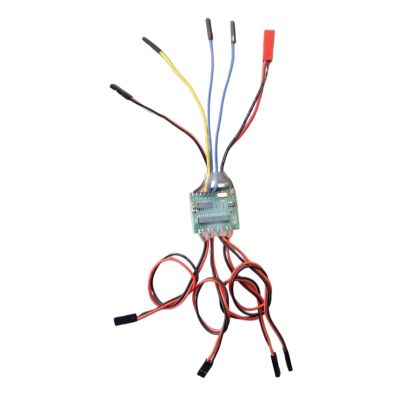 DingMotuo Bidirectional Brushed ESC for DIY RC Boat Tank Tracked Vehicle 2-5S 3Ax4CH Mix/Independent Mode Electronic Governor Speed Regulator