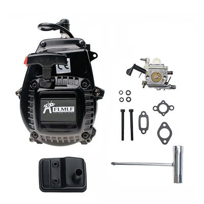 FLMLF 29CC 4 Bolt Engine with Carburetor Kit for 1/5 Hpi Rofun Km Rovan Baja Losi 5ive T FID DBXL FG GoPed Redcat Rcmk Mcd RC Car Parts
