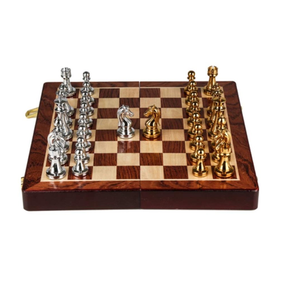FGDIUCVN Foldable Luxury Chess Portable Travel Chess Set is Light and Easy to Carry Provide Gifts for Chess Lovers and Learners Chess Gifts