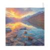 SDMKA Sunrise Landscape Pattern Baby Washcloths - 3 Pack Muslin Cotton Face Towels for Baby Newborn Girls and Boys - Soft and Absorbent - 11.8 Inch view 2