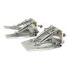 DingMotuo 1 Pair Trim Tabs 69 * 57mm CNC Machined Aluminum Alloy for Radio Control Hobby 100-150cm Racing Boats Model DIY Parts Accessories view 2