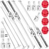 BRCatWPark RC Drive Shaft Axles & Driveshaft Dogbone & Diff Outdrive w/Wheel Hex Nuts Upgrades Part for 1/5 KRATON 8S BLX/Outcast 8S BLX,Drive Shaft Axles CVD,Silver & Red view 1