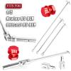 BRCatWPark RC Drive Shaft Axles & Driveshaft Dogbone & Diff Outdrive w/Wheel Hex Nuts Upgrades Part for 1/5 KRATON 8S BLX/Outcast 8S BLX,Drive Shaft Axles CVD,Silver & Red view 2