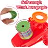 Sumind 2 Pcs Foam Disc Shooter Disc Launcher Zip Shot Shooter Blasters for Birthday Gifts Family Gatherings Games Outside Yard Activities (Red,Orange) view 3