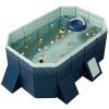 Foldable Swimming Pools for Kids, Foldable Kiddie Pool,Portable Dog Swimming Pool & Collapsible Swimming Pool for Dogs Cats and Kids(Size:6.0 * 4.5 * 1.7FT) view 1