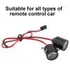 3W LED RC Car Headlight, Aluminum Alloy Housing RC Searchlight, Replacement Spare Part, RC Searchlight, for Remote Control Car Model, with Stable Voltage Module (Black) view 3