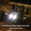 3W LED RC Car Headlight, Aluminum Alloy Housing RC Searchlight, Replacement Spare Part, RC Searchlight, for Remote Control Car Model, with Stable Voltage Module (Black) view 4