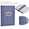 120 Pockets Cion Collection Book, Souvenir Cion Album Cion Holders for Collectors Cion Collection Organizer Storage Box Case Money Specie Display Storage Case 10 Pages(Blue) view 2