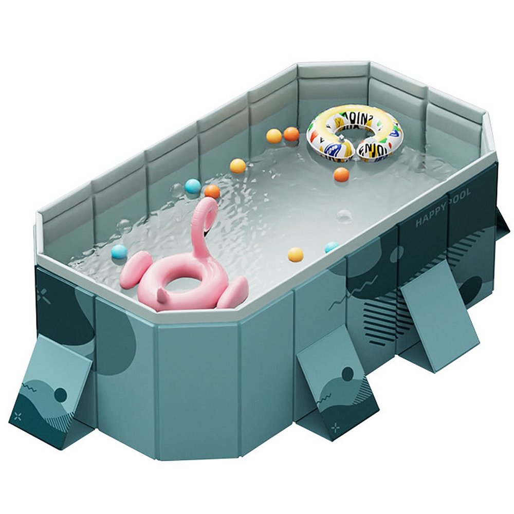 Foldable Swimming Pools, Kiddie Pool Hard Plastic Pool for Kids, Swimming Pool for Dogs, Collapsible Pool Dog Bathing Tub, Portable Dog Pool(Size:6.8 * 4.5 * 1.8FT)