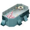Foldable Swimming Pools, Kiddie Pool Hard Plastic Pool for Kids, Swimming Pool for Dogs, Collapsible Pool Dog Bathing Tub, Portable Dog Pool(Size:6.8 * 4.5 * 1.8FT) view 1