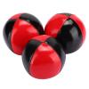 Akozon 3PCS Juggling Ball Set - Portable, Professional Grade PU Leather Juggling Balls with Fine Colloidal Particles - Red and Black view 1