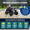Outdoor Cruiser 12V Kids Ride-On Car with Remote Control - Dual 25W Motors, 4.5AH Battery, Safety Belt, Emergency Stop, Spring Suspension, Smooth Terrain Drive, Max Load 66 lbs, Ages 3-8 Years, Black view 2