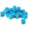 25 Count Pack of 12mm D6 Dice - Matching Collection of 6 Sided Dice with Pips (Pristine Waters) view 2