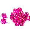 25 Count Pack of 12mm D6 Dice - Matching Collection of 6 Sided Dice with Pips (Red Rose) view 1