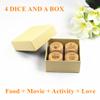 Couple Date Night Dice Ideas Gifts for Men Women Food Decision Dice Naughty Games Anniversary Birthday Engagement Valentine's Day Gift for Boyfriend Girlfriend Husband Wife Groom Bride Him Her view 2