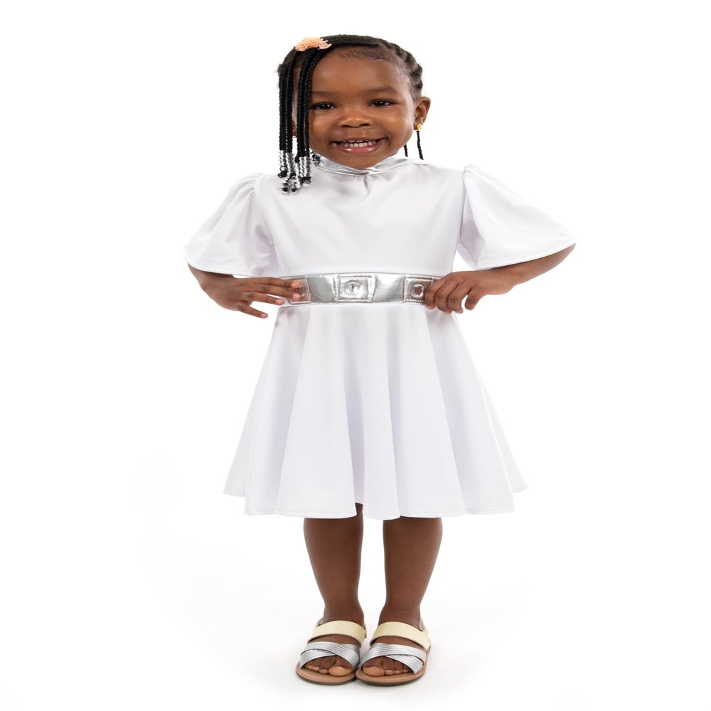 Little Adventures Galactic Princess Twirl Dress Up Costume - Machine Washable Child Pretend Play Party Dress (Size 12)