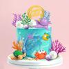 19 PCS Ocean Animal Cake Toppers Sea Animal Cake Toppers Under the Sea Cake Decorations for Sea Ocean Theme Birthday Decorations Supplies (Ocean 2) view 3