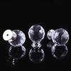 CHMADO Crystal Door knobs,6pcs Clear Crystal Glass Knobs Pull Handles for Drawer Cabinet Door Cupboard Kitchen Dresser Home Office DIY with 0.99in and 1.58in Length Screws view 2
