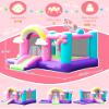 Unicorn Bounce House with Slide, Inflatable Pink Bouncy House with Air Blower,Fun Bouncy Castle for Girls Aged 3-10,Ideal for Birthday Parties and Backyard Fun,Wet & Dry Use with Water Pool& Ball Pit view 4
