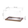 MECCANIXITY Acrylic Display Case, 10"x6"x6" Clear Display Box Assemble Dustproof Storage Organizer Showcase for Collectibles Action Figures view 2