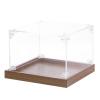 MECCANIXITY Acrylic Display Case, 6"x6"x4" Clear Display Box Assemble Dustproof Storage Organizer Showcase for Collectibles Action Figures view 1