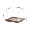 MECCANIXITY Acrylic Display Case, 6"x6"x4" Clear Display Box Assemble Dustproof Storage Organizer Showcase for Collectibles Action Figures view 2