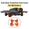 4Pcs Avata 2 Drone Landing Gear Leg Cover,Anti Wear Protective Foot Cover for DJI Avata 2, Drone Leg Tripod Guard Bracket Accessories,Quick Release Height Extended Feet Kit (Orange) view 4