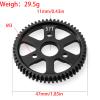 32P Spur Gear, 57T 0.8 Metric Pitch, Compatible with 32P, Hardened Steel 57 Tooth 0.8M Spur Main Gear for 1/10 TRAXXAS Ford Rustler Slash Stampede 4X4 Summit T-Maxx E-REVO Jato Arrma view 2