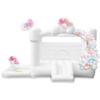 Airmyfun White Bounce House with Air Blower, Inflatable Bouncy House with Slide for Kids Parties,Weddings and Indoor/Outdoor Fun,Wet & Dry Use with Water Pool& Ball Pit view 1
