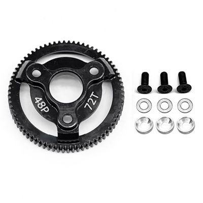RC 48P 72T Spur Gear Hardened Steel Spur Gear Upgrades Part for Traxxas 1/10 Slash Stampede Rustler Bandit 2WD VXL XL-5 F-150 SVT, (72T)