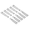 MECCANIXITY 10Pcs Metal Clevis Quick Link M3 Thread Steel Clevis Self Locking Clip Fixing Wing for RC Airplane Car Helicopter Model Replacements, 3mm x 30mm view 1