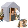 Kids Outdoor Playhouse Cover, 600D Heavy Duty Oxford Waterproof Covers, Large 57" L x 57" W x 63" H Protection Cover Suitable for Multiple Brands Backyard Wooden Playhouse view 1