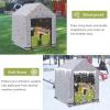 Kids Outdoor Playhouse Cover, 600D Heavy Duty Oxford Waterproof Covers, Large 57" L x 57" W x 63" H Protection Cover Suitable for Multiple Brands Backyard Wooden Playhouse view 4