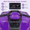 HONEY JOY 24V Kids ATV, 4 Wheeler Battery Power Ride On ATV Toy for Big Kids, LED Lights, High/Low Speed, Treaded Tires, Music, Off-Road Toddler Quad, Electric Car for Boys Girls (Purple) view 2