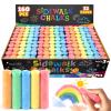 160Pcs Sidewalk Chalk Set in 5 Colors 32 Packs: Washable Jumbo Sidewalk Chalk Bulk for Kids Outdoor Art, Non-Toxic Dustless Giant Box Chalkboard Chalk for Toddler Painting on Blackboard, Party view 1