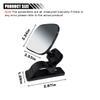 LAINLOY Car Mirror for Baby, Adjustable Back Seat Baby Mirror, Facing Toddler Rearview Mirror, Wide Angle Convex Mirror, Clip-on, for Viewing Rear Passengers (2PCS) view 2