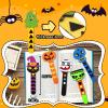 Letapapa Halloween Crafts for Kids Ages 4-8, 24 Pack DIY Bookmarks for Halloween Party Favors Trick or Treat,Goodie Bag Stuffers,School Classroom Prizes for Kids Art and Craft Activities view 3