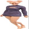 1/12 Scale Female Clothes,Figure Doll Clothes Stretch Tight Open Chest Sweater Bottoming Shirt Outfit Costume for 6" Female Soldier Action Figure Body Dolls Toys (Purple) view 1